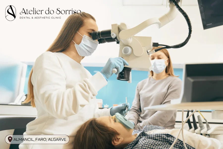 desvitalizar dentes microscopio algarve faro almancil